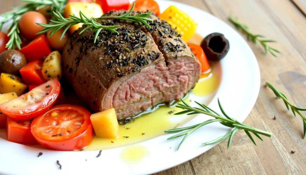 Mediterranean Herb Crusted Beef Tenderloin